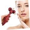 SAFIGLE Wooden Face Massage Roller Tool Dual Roller Massager for