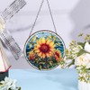 CREATCABIN Sunflower Suncatcher Stained Window Hangings Acrylic Window Panel Glass