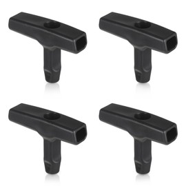 WUIOWPPIC 4Pcs Lawn Mower Handle Parts, Starter Handle Replacement, Starter Recoil Lawn Mower Pull Handle for Lawnmower Chainsaw Trimmer Edger Brush Cutter, Light Pull Handle