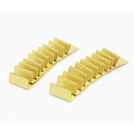 Japanese Antique Brass Card Stands, Set of 20, Brass Card Stands
