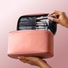 By Caitlyn Collection Luxury Coral Makeup Bag - A Spacious