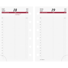 rido/idé Daily Calendar Timing 3 (2025), 1 Page = 1 Day, A7, 448 Pages