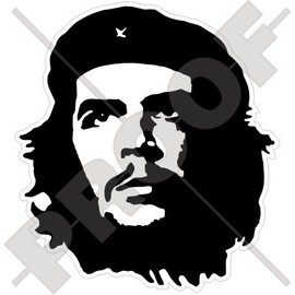 Che Guevara Revolutionist 4.4" (110mm) Vinyl Bumper-Helmet Sticker, Decal