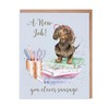 Wrendale Designs Dachshund New Job Card