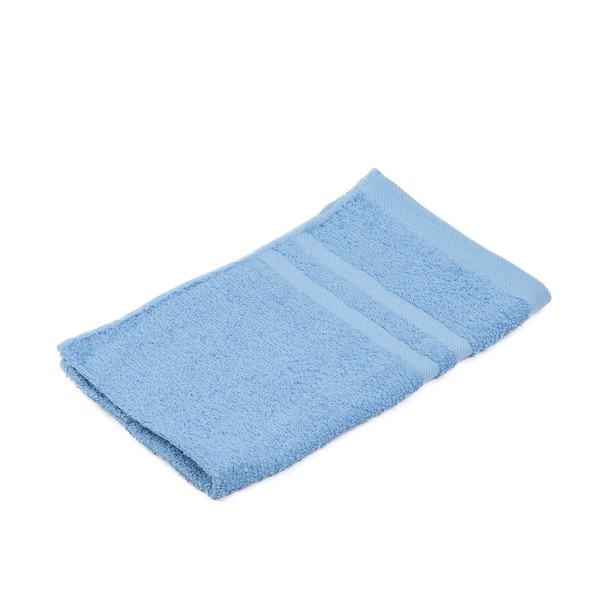 Gözze - Set of 4 Guest Towels, Soft and Absorbent, 100% Cotton, 30 x 50 cm - Dove Blue