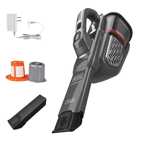 BLACK+DECKER Dusbuster Handheld Vacuum, Cordless, Gray (HHVK415B01)