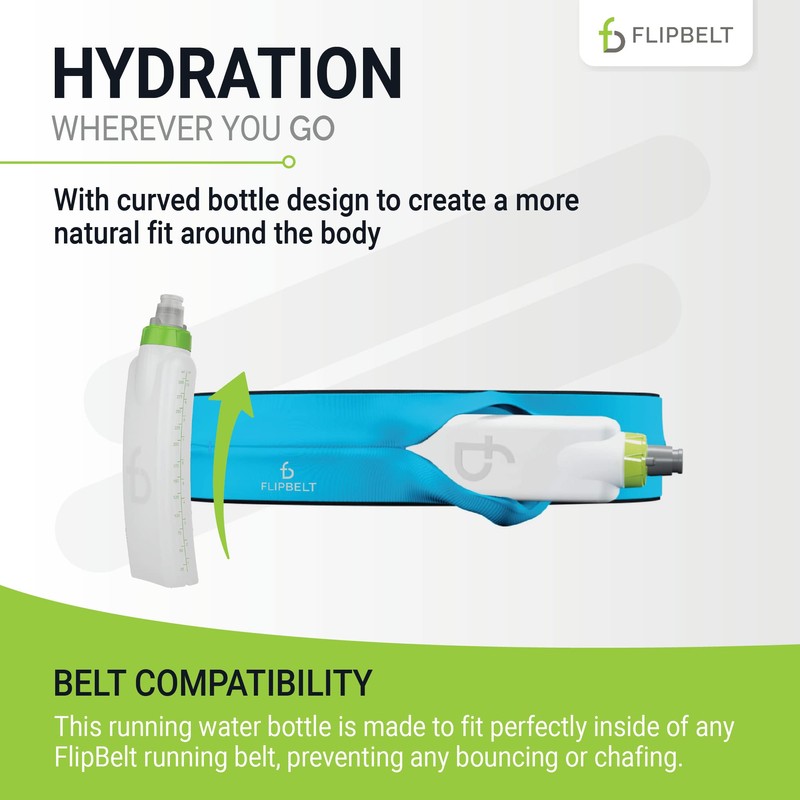 FlipBelt Running Bottle FlipBelt Arc Water Bottle FBAWB11
