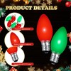 Retisee 200 Pcs LED Christmas C7 Light Bulbs Replacement Night