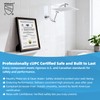 Hibbent All Metal cUPC Certified Rain Shower Head, 12'' High