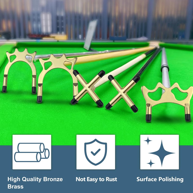 7pcs Snooker Table Rests Set, Billards Cue Stick Bridge, Pool