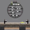 YIYIBYUS Round Wall Mounted Wine Rack,Wine Shelf Wall Mounted, Round