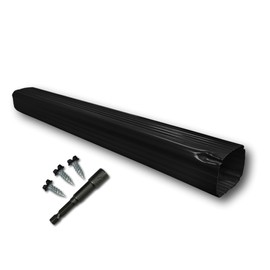 Eagle 1 Aluminum Downspout Extension (Multiple Sizes and Colors) Includes Matching Screws and Hex Driver (3x4-30" / Black)