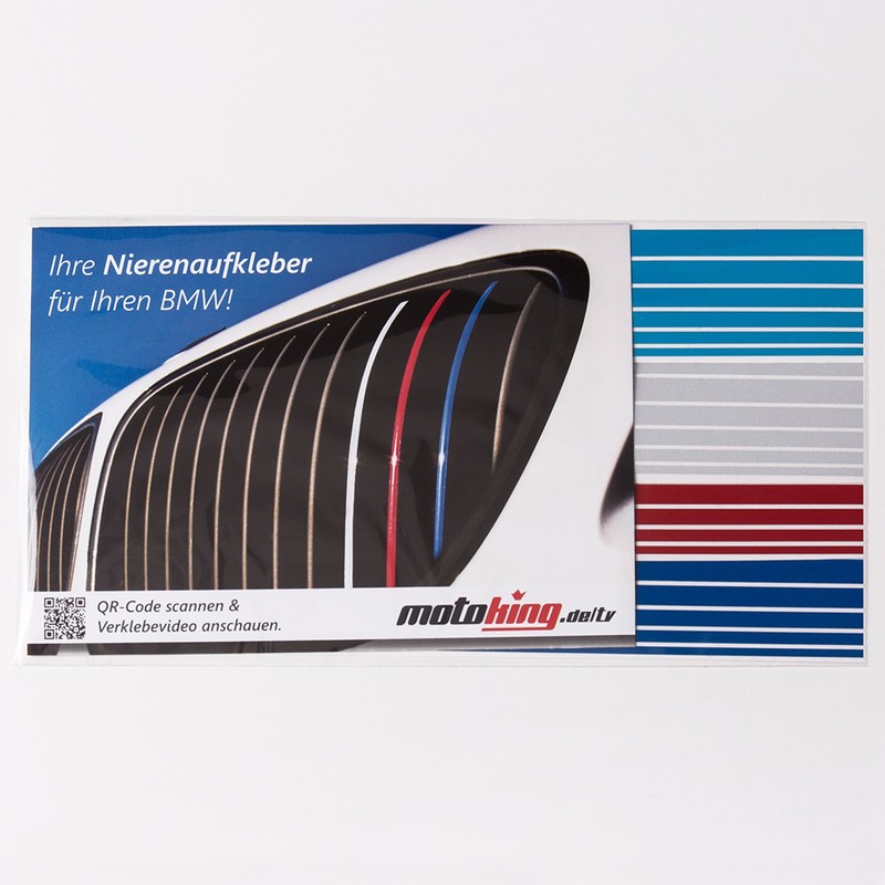 Motoking® Kidney Stickers - Standard - 24-Piece Car Sticker Set,