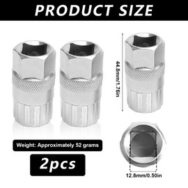 GCNWW 2Pcs for Shimano Cassette Removal Tool, Carbon Steel Lockring Tool for Mountain Bike, Compatible with Shimano Sunrace Sram Dnp 6 7 8 9 10 11 Speed Freewheel & Bottom Bracket Repair