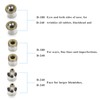 6Pcs Replacement Diamond Microdermabrasion Dermabrasion Tips Stainless Steel Filter Set