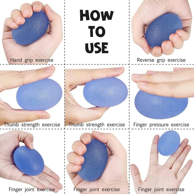Hand Exercise Balls, Stress Relief Balls for Hand Therapy Multiple