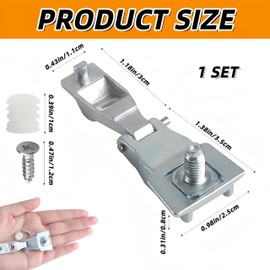 Door Handle Hinge Repair Kit for Fiat 500 Car, Car Exterior Door Handle Driver & Passenger Side Hinge Replacement of 51964555 & 51939041 Compatible with Fiat 500