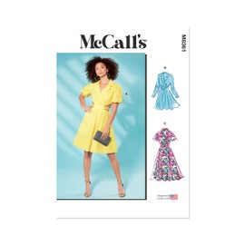 McCall's Misses' Shirt Dress Sewing Pattern Kit, Design Code M8361, Sizes 12-14-16-18-20