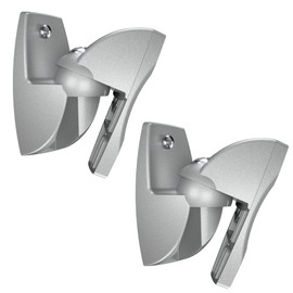 Vogel's VLB 500 Lautsprecher Wandhalterung Set, Schwenk- und neigbar für ein beeindruckendes Klangerlebnis, Vormontiert, Max. 5 kg, Umweltfreundliche Verpackung, Silber (2 Halterungen)