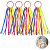Funver Rainbow Dance Ribbons, 45cm Colorful Gymnastics Rhythm Ribbons with