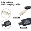 9.6V NiMH/NiCd Battery Charger Cable with Standard Tamiya Plug Compatible