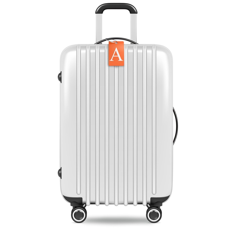 Luggage Tag Initial – Fully Bendable Tag w/Stainless Steel Loop