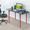 DYRABREST 4pcs Table Legs 28'' Desk Legs Adjustable F-Shape Support
