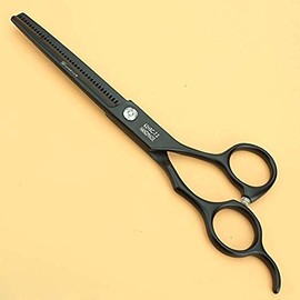 7 Inch Black Hair Thinning Scissors Barber Hair Cutting Scissors Salon