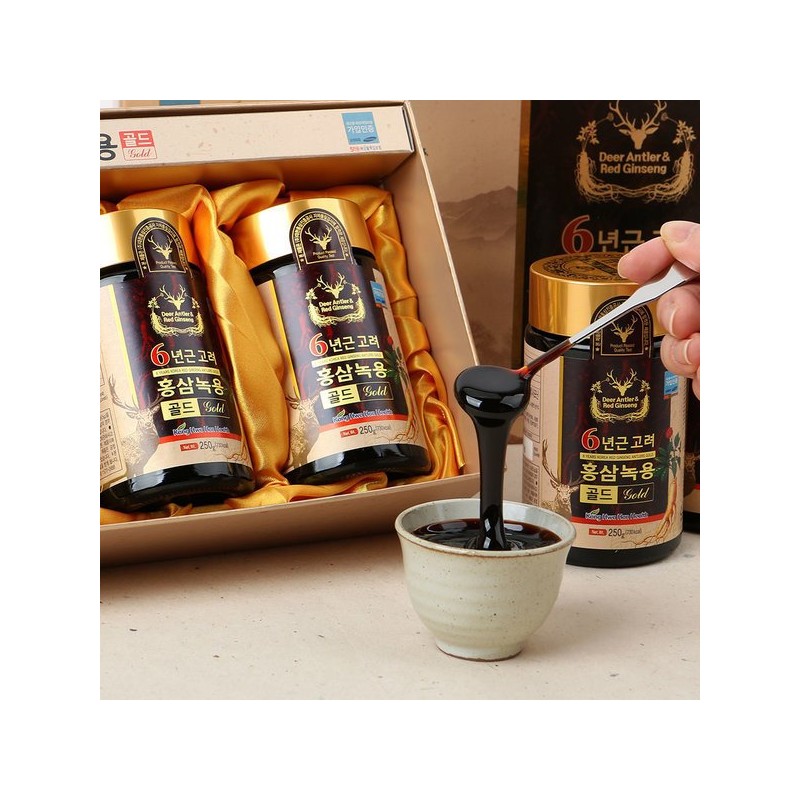 고려 홍삼 녹용 골드 250g X 4병 /홍삼정 홍삼액 Korea