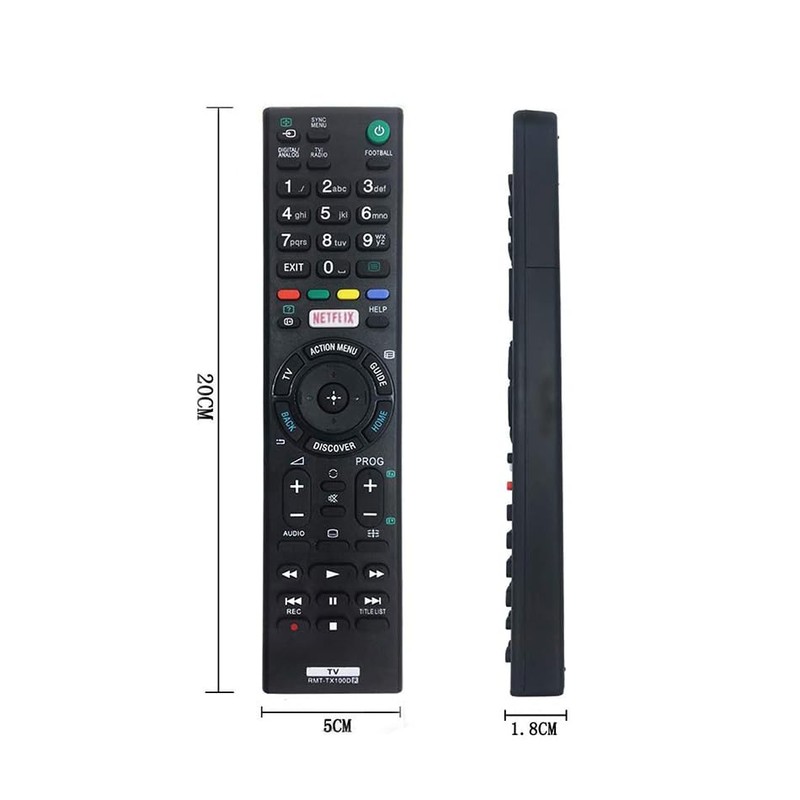Replacement RMT-TX100D Remote Control Sony Bravia for So ny TV