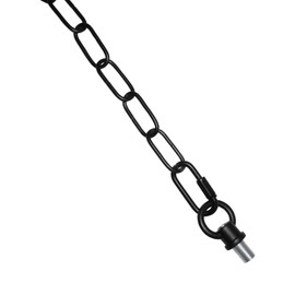 RddenIy 2 Pack 20 Feet Heavy Duty Pendant Light Fixture Chain, Permits Installation of Chain-Hung Fixtures on High Ceilings with Max Fixture Weight of 65 Pounds-Black