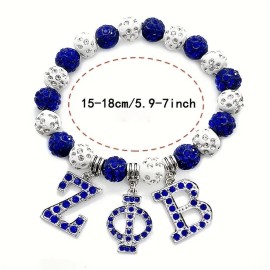 Valencia's DTF Delight Wear ZETA Inspired Stretch Bracelet | Handcrafted Rhinestone & Polymer Clay Bang
