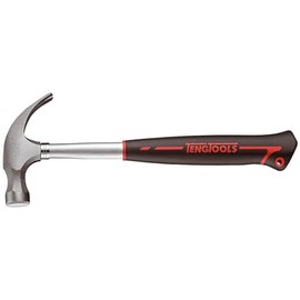 Teng Tools 13 Ounce Lightweight Claw Hammer With Steel Tube And Comfortable Grip - HMCH13A, Silver