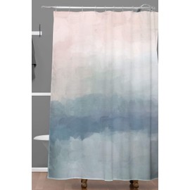 Society6 Rachel Elise Atlantic Ocean Sunrise III Shower Curtain, 72"x69", Blue