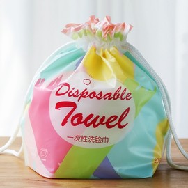 Disposable Pearl Pattern Facial Cleansing Towel Roll - Large Beauty Salon Dry Use (Purple/Pearl, 20x20cm) 200g 10ea