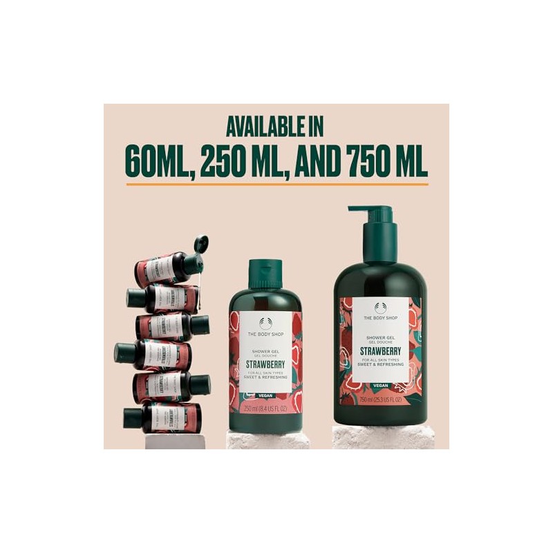 The Body Shop Strawberry Shower Gel, 2 Fl Oz