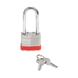 Vault Locks 40mm Keyed Alike Laminated Steel Long Shackle Padlock, 1 3/4" Wide x 2 3/4" Shackle Size (12 Pack)