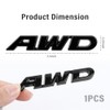 3D AWD Car Emblems and Badges with Adhesive,Premium Exterior Metal