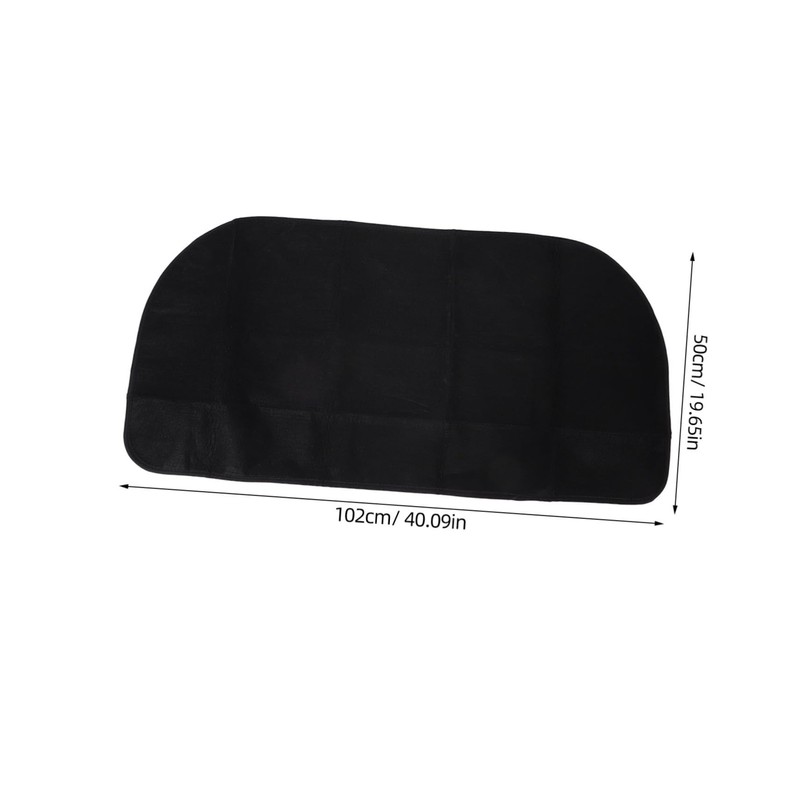 IWOWHERO Fireproof Fireplace Mat Durable Half Floor Protector for Indoor