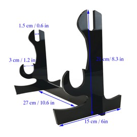 BYTOTU Desktop sword rack - acrylic - very suitable for displaying magic sword - sword - samurai sword - sword - stick, Chinese sword display (excluding sword) (acrylic - black)