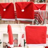 TATAFUN Christmas Chair Covers, Santa Hat Chair Covers, Christmas Dining