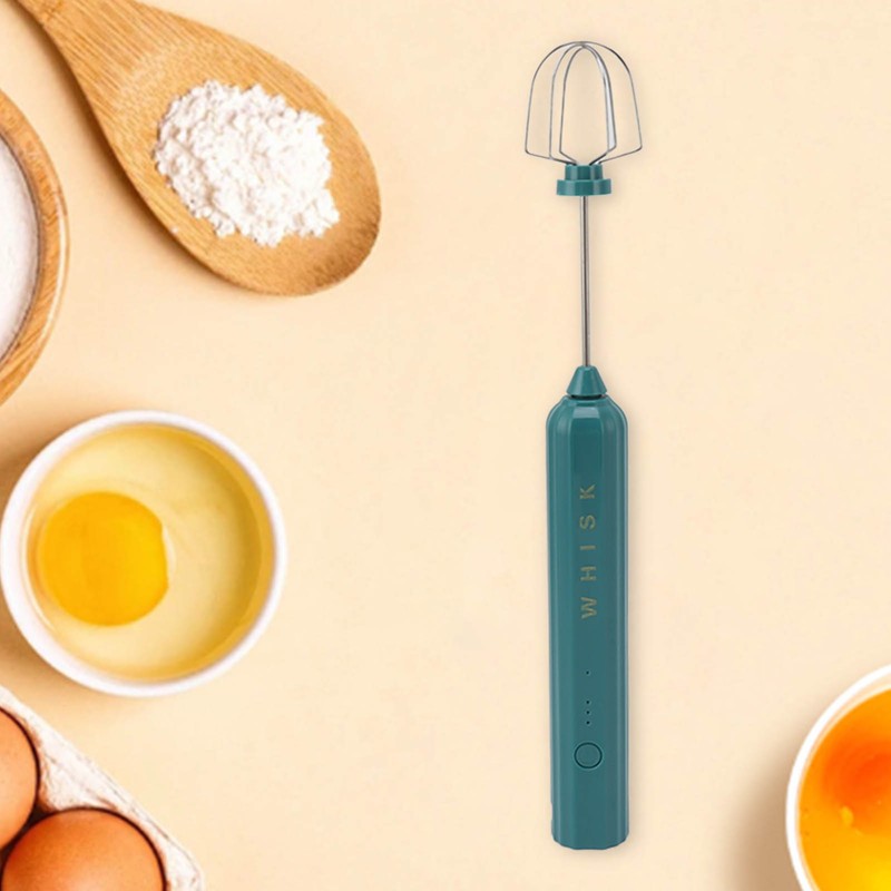 USB Household Stainless Steel Electric Mixer Handheld Small Mixer Wireless