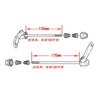 2Pcs Bicycle Quick Release Lever Removable Easily Replace Light Weight