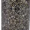 Metal lampshade, circular pattern cylindrical wrought iron small lampshade hollow