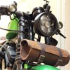 ZZJAUBI Black 5-3/4inch Headlight with Motorcycle Headlight Housing Bucket compatible