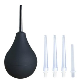 Douche Enema Kit for Women & Men, 7.6oz Anal and Vaginal Douche Bulb with 5 Nozzles