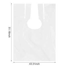 LOPHE Einmalumhänge, 50 Stück Einweg Umhang 130x110 Cm, Einweg Friseurumhang für Friseure Und Barbiere, Wasserdichte, für Erwachsene Kinde