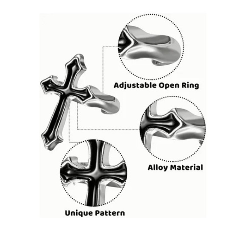 15pcs Rings Set Vintage Snake Skull Shaped Adjust Opening Alloy