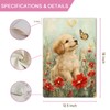 Lorugekyu Spring Cute Puppy Garden Flag Spring Summer Dog Floral