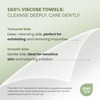 PLANTIFIQUE Disposable Face Towels XL 10"x12" - 100% Biodegradable Viscose